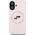 Etui Karl Lagerfeld Silicone Double       Heads And Circle MagSafe do iPhone 16 różowy