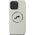 Etui Karl Lagerfeld Silicone Double       Heads And Circle MagSafe do iPhone 16 Pro beżowy