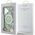 Etui Guess Glitter Flowers Triangle       Buttons MagSafe do iPhone 16 zielony