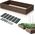 Prosperplast Rabata ogrodowa Base Woody 1492x756mm Grządka