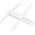 Καλώδιο USB Digitus Digitus USB-A > USB-C 2.0 (ST-ST) 0,5m Καλώδιο φόρτισης Σιλικόνης 60W Λευκό