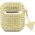 Guess Oryginalne Etui APPLE AIRPODS Guess Hardcase Rhinestone Triangle (GUA2HDGTPD) złote