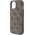 Guess Guess GUHCP15SG4GFBR iPhone 15 6.1" brązowy/brown hard case 4G Metal Gold Logo