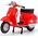 Daffi Model MSZ 1:18 1976 Vespa200Rally czer M-322 33228