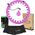 HMS ZESTAW HULA HOP HHW12 VIOLET Z WYPUSTKAMI I OBCIĄŻNIKIEM HMS + PAS BR163 BLACK PLUS SIZE