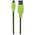 Kabel USB Manhattan USB-A - 1 m Czarny Zielony (394062)