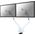 Neomounts Uchwyt biurkowy na 2 monitory 10" - 32" (FPMA-D750DWHITE2)