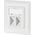 EFB EFB Netzwerkdose 2-fach fur Keystones Weiss RAL 9003 ohne Keystone