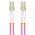 Lanberg Patchcord światłowodowy Lanberg MM LC/UPC-LC/UPC DUPLEX 3.0MM OM4 50/125 LSZH 0.5m fioletowy