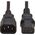Kabel zasilający Eaton EATON TRIPPLITE PDU Power Cord C13 to C14 - 10A 250V H05VV-F 2M Black
