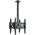 Hagor HAGOR HA DH Duo S Deckenhalter fuer 2x 81-127cm screens back-to-back max VESA 400x400mm max Traglast 2x 35kg Deckenabstand 438-738mm