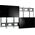 Hagor HAGOR VWR 2x3 55 Landscape feinjustierbarer Videowall Mehrfachrahmen Tragl pro display 30kg VESA Norm 600x400 Wandabstand 67mm