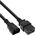 Kabel zasilający InLine INLINE Netz Adapterkabel IEC-60320 C14 zu C19 3x 1,5mm2 max. 10A schwarz 2m