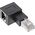 Eaton INLINE Patchkabel Adapter Cat.6A RJ45 Stecker Buchse 90 Grad nach links gewinkelt