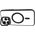 eStuff eSTUFF ES67141102 θήκη για κινητό τηλέφωνο 16 cm (6.3") Διαφανής, Μαύρη