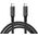 Καλώδιο USB TRITON GoodConnections USB-C 4.0 (ST-ST) 1,8m Καλώδιο σύνδεσης Υφασμάτινο περίβλημα 100W 8K 30Hz Ανθρακί