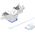 Intellinet Network Solutions INTELLINET Cat6a 10G Slimline Keystone-Modul STP werkzeuglos mit Rastclip f�r Massivdraht vergoldete Kontakte Metallgeh�use blau