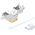 Intellinet Network Solutions INTELLINET Cat6a 10G Slimline Keystone-Modul STP werkzeuglos mit Rastclip f�r Massivdraht vergoldete Kontakte Metallgeh�use orange