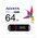 Pendrive ADATA UV150, 64 GB  (AUV150-64G-RBK)