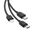 XO cable NB103 3in1 USB - Lightning + USB-C + microUSB 1,0 m 2,1A black 6920680862689