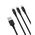 XO cable NB173 3in1 USB - Lightning + USB-C + microUSB 1,2 m 2,4A black 6920680876235