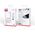 XO wall charger CE02C 2x USB 2,1A white + USB-C cable 6920680808304