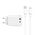 WIWU wall charger Wi-U002 PD + QC 20W 1x USB 1x USB-C white + cable USB-C - Lightning 6976195090154