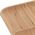 Excellent Houseware Talerz drewniany BAMBUSOWY dzielony kwadratowy taca patera 30x30 cm