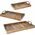 Home Styling Collection Drewniana taca żeberkowa - 3 sztuki w komplecie