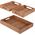 Home Styling Collection Zestaw tac dekoracyjnych TEAK, 3 elementy