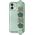 Kingxbar Kingxbar Sweet Series żelowe etui ozdobione oryginalnymi Kryształami Swarovskiego z podstawką iPhone 12 mini zielony uniwersalny