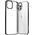 Joyroom Joyroom New Beautiful Series ultra cienkie przezroczyste etui z metaliczną ramką do iPhone Pro Max 12 czarny (JR-BP796)
