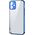 Joyroom Joyroom New Beauty Series ultra cienkie przezroczyste etui z metaliczną ramką do iPhone 12 Pro Max niebieski (JR-BP744)