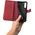iCarer iCarer Haitang Leather Wallet Case skórzane etui do Samsung Galaxy S22+ (S22 Plus) portfel obudowa pokrowiec czerwony (AKSM05RD)