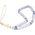 Guess Guess zawieszka GUSTPEARU Phone Strap lilak/lilac Heishi Beads