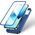 Joyroom Joyroom 360 Full Case etui pokrowiec do iPhone 13 obudowa na tył i przód + szkło hartowane niebieski (JR-BP927 blue)