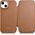 iCarer iCarer CE Premium Leather Folio Case skórzane etui iPhone 14 Plus z klapką magnetyczne MagSafe brązowy (WMI14220715-BN)