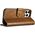 iCarer iCarer Oil Wax Wallet Case 2in1 etui iPhone 14 Pro skórzany pokrowiec z klapką Anti-RFID brązowy (WMI14220722-TN)