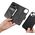 iCarer iCarer Wallet Case 2in1 etui iPhone 14 skórzany pokrowiec z klapką Anti-RFID czarny (WMI14220725-BK)