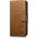 iCarer iCarer Oil Wax Wallet Case 2in1 etui iPhone 14 Pro Max skórzany pokrowiec z klapką Anti-RFID brązowy (WMI14220724-TN)