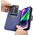 iCarer iCarer Wallet Case 2in1 etui iPhone 14 Plus skórzany pokrowiec z klapką Anti-RFID jasnofioletowy (WMI14220727-LP)