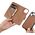 iCarer iCarer Wallet Case 2in1 etui iPhone 14 Plus skórzany pokrowiec z klapką Anti-RFID brązowy (WMI14220727-BN)