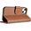iCarer iCarer Wallet Case 2in1 etui iPhone 14 Plus skórzany pokrowiec z klapką Anti-RFID brązowy (WMI14220727-BN)