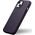 iCarer iCarer Case Leather pokrowiec etui z naturalnej skóry do iPhone 14 Plus ciemnofioletowy (kompatybilne z MagSafe)