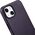 iCarer iCarer Case Leather pokrowiec etui z naturalnej skóry do iPhone 14 Plus ciemnofioletowy (kompatybilne z MagSafe)