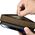 iCarer iCarer Oil Wax Wallet Case 2in1 etui iPhone 14 Pro Max skórzany pokrowiec z klapką Anti-RFID brązowy (WMI14220724-BN)