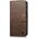 iCarer iCarer Oil Wax Wallet Case 2in1 etui iPhone 14 Plus skórzany pokrowiec z klapką Anti-RFID brązowy (WMI14220723-BN)