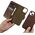 iCarer iCarer Oil Wax Wallet Case 2in1 etui iPhone 14 Plus skórzany pokrowiec z klapką Anti-RFID brązowy (WMI14220723-BN)