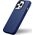 iCarer iCarer Case Leather pokrowiec etui z naturalnej skóry do iPhone 14 Pro Max niebieski (WMI14220708-BU) (kompatybilne z MagSafe)