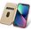 iCarer iCarer CE Oil Wax Premium Leather Folio Case skórzane etui iPhone 14 Plus z klapką magnetyczne MagSafe czerwony (AKI14220707-RD)